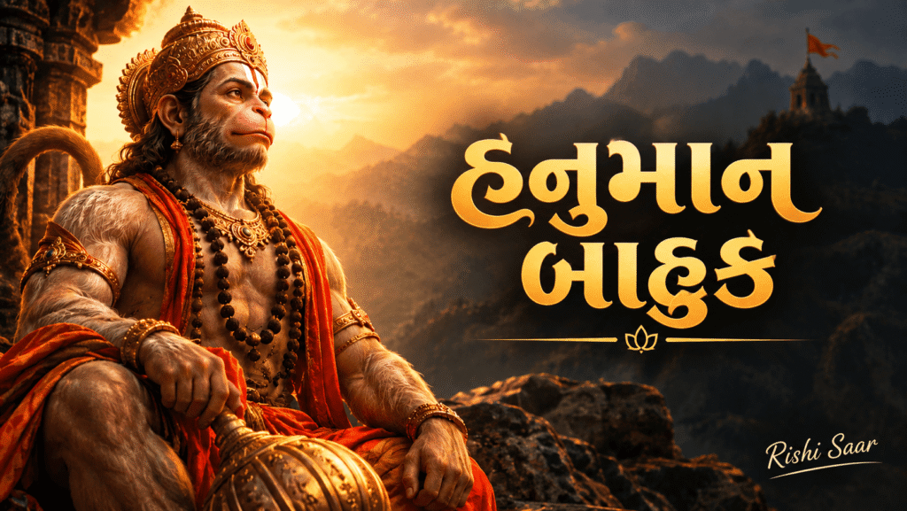 Hanuman Bahuk in Gujarati.